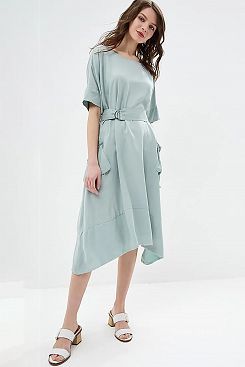 Baon, Платье с модным поясом B459060, JADEITE