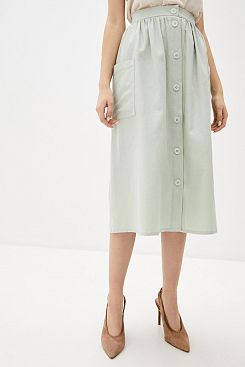 Baon, Льняная юбка B470020, MISTYPRASEM