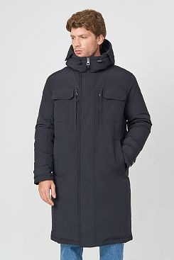 Baon, Пуховое пальто с простеганной подкладкой B5223501, BLACK