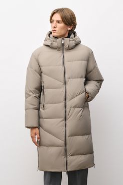 Baon, Длинное пуховое пальто WHY NOT B5223508, DARKCHINCHILLA
