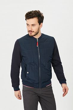 Baon, Куртка с трикотажными рукавами B531024, DEEPNAVY