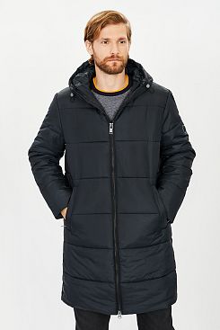 Baon, Удлинённая куртка с капюшоном B531509, BLACK