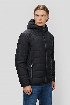 Baon, Базовая куртка с капюшоном B5322202, BLACK