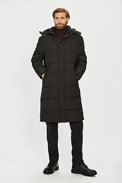 Baon, Длинная куртка (эко пух)  B541506, BLACK