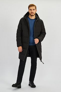 Baon, Длинная куртка (эко пух)  B541524, BLACK