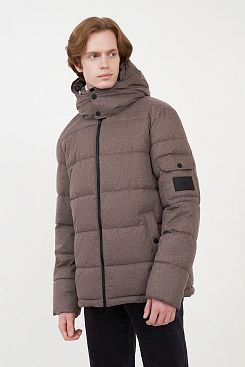 Baon, Куртка из меланжевой ткани с экопухом B5423502, FLINTMELANGE