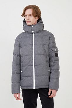 Baon, Куртка из меланжевой ткани с экопухом B5423502, GREYMELANGE
