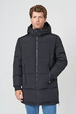 Baon, Удлинённая куртка с экопухом B5423513, BLACK