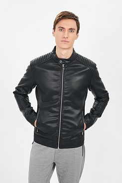 Baon, Куртка из эко-кожи B601018, BLACK