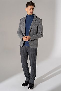 Baon, Серый пиджак с шерстью B629503, DEEPGREYMELANGE