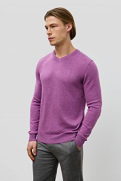 Baon, Базовый пуловер с хлопком B631201, LAVENDERHERBMELANGE