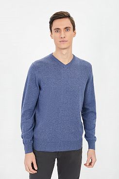 Baon, Базовый пуловер с хлопком B631201, MOONLIGHTBLUEMELANGE