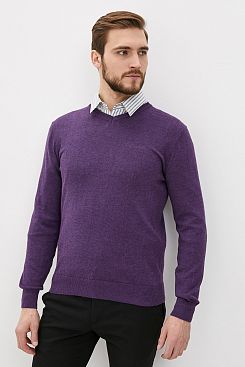 Baon, Базовый пуловер с хлопком B631201, PLUMMELANGE