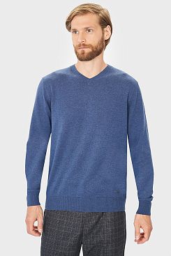 Baon, Базовый пуловер с хлопком B631702, BALTICBLUEMELANGE