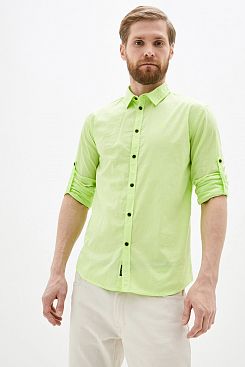 Baon, Рубашка с регулируемыми рукавами B660015, LUMINARYGREEN