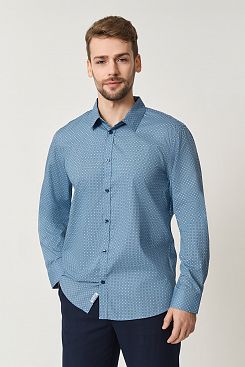 Baon, Рубашка с узором REGULAR FIT B6623504, BALTICBLUEPRINTED