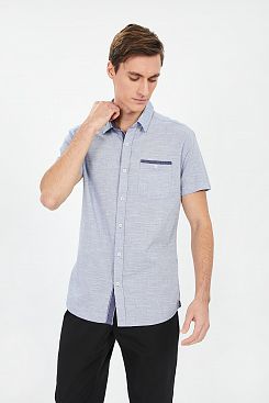 Baon, Рубашка с коротким рукавом B681004, MISTYLAKEMELANGE