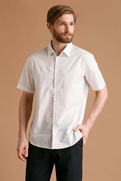 Baon, Рубашка с мелким принтом B6822016, WHITEPRINTED