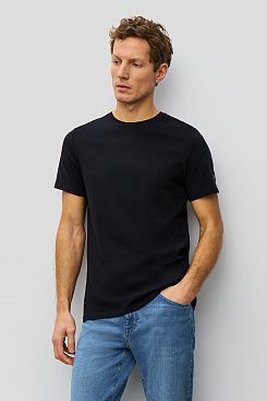 Baon, Базовая футболка с O-вырезом REGULAR FIT B731201, BLACK