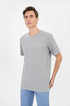 Baon, Базовая футболка COMFORT FIT с карманом B731203, GREYMELANGE