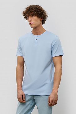 Baon, Базовая футболка с воротником-хенли REGULAR FIT B731205, SKYWAY
