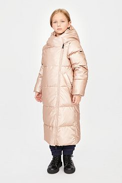 Baon, Пальто для девочки (эко пух)  BK041809, ROSESMOKEMETALLIC