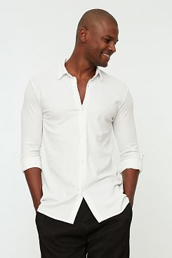 Baon, Рубашка Trendyol TMNSS22GO0051, WHITE