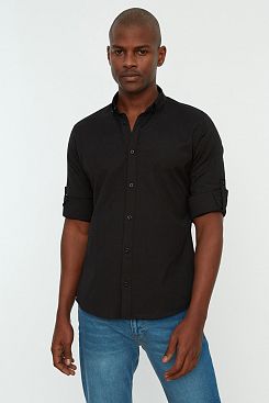 Baon, Рубашка Trendyol TMNSS22GO0090, BLACK