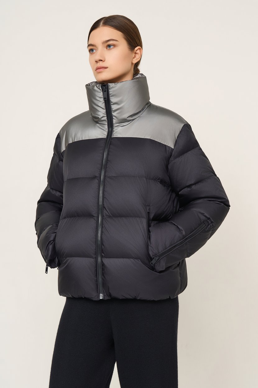 Короткий пуховик M черный 7799₽