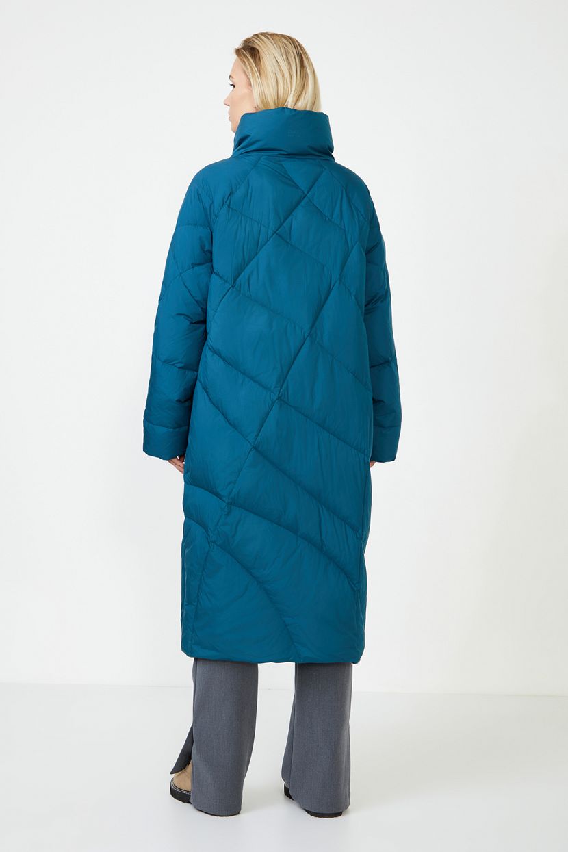 Пальто пуховое (арт. baon B0223502), размер XS, цвет зеленый Пальто пуховое (арт. baon B0223502) - фото 3