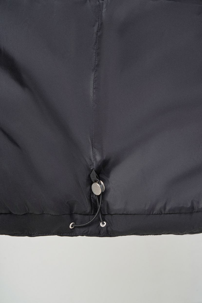 Пуховое пальто с молниями (арт. baon B0223505), размер S, цвет черный Пуховое пальто с молниями (арт. baon B0223505) - фото 6
