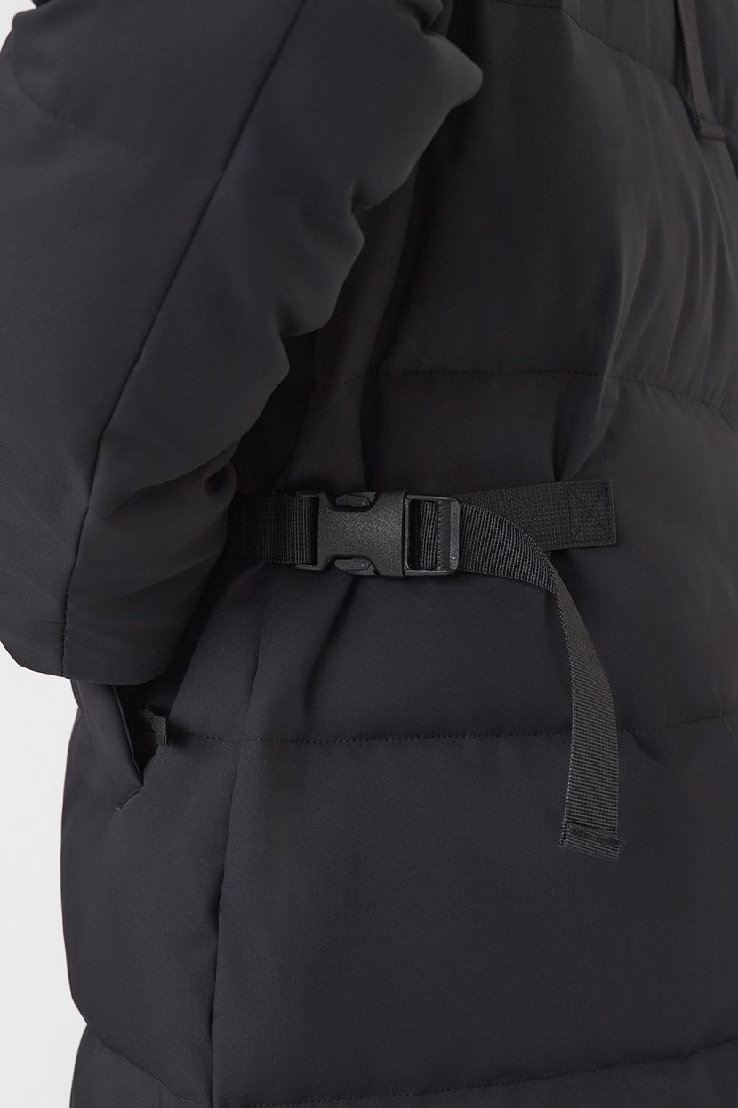 Пальто пуховое (арт. baon B0223509), размер XS, цвет черный Пальто пуховое (арт. baon B0223509) - фото 7