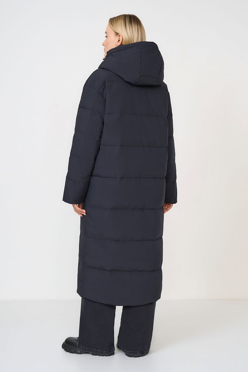 Пальто пуховое (арт. baon B0223519), размер S, цвет черный Пальто пуховое (арт. baon B0223519) - фото 3