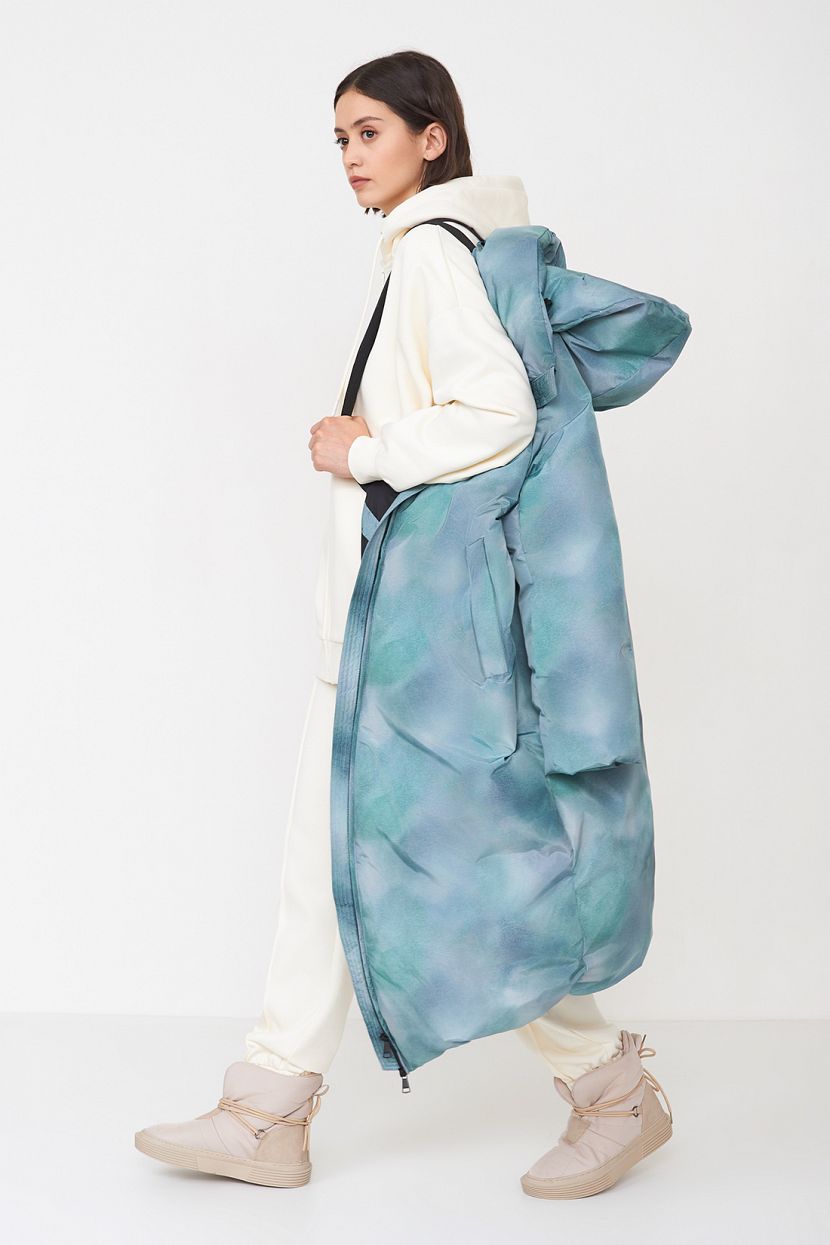 Пуховое пальто From Teriberka to Kamchatka (арт. baon B0223520), размер S, цвет белый Пуховое пальто From Teriberka to Kamchatka (арт. baon B0223520) - фото 5