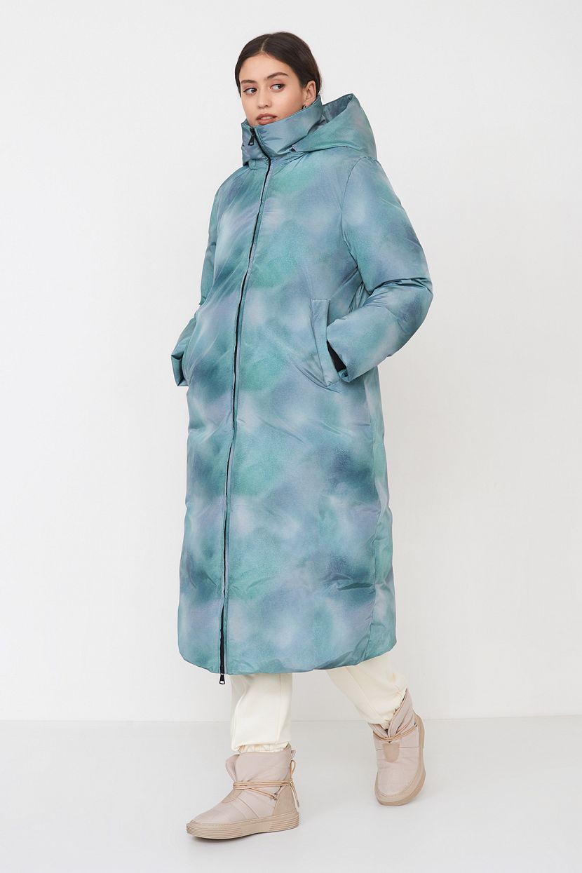 Пуховое пальто From Teriberka to Kamchatka (арт. baon B0223520), размер S, цвет белый Пуховое пальто From Teriberka to Kamchatka (арт. baon B0223520) - фото 1