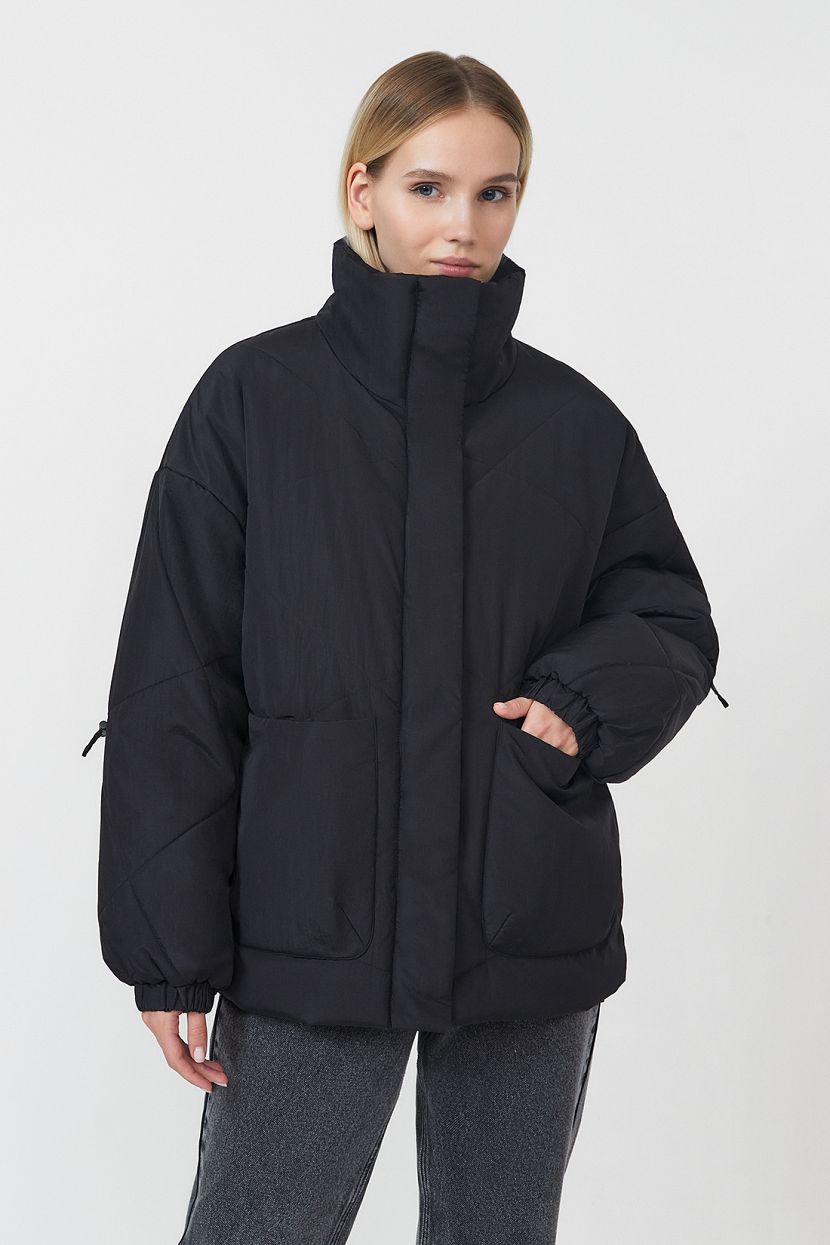 Куртка (арт. baon B0323505), размер M, цвет черный