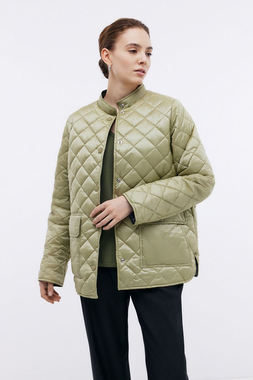 Двухсторонний бомбер на кнопках S OLIVE TREE-DARK GREY 8099₽