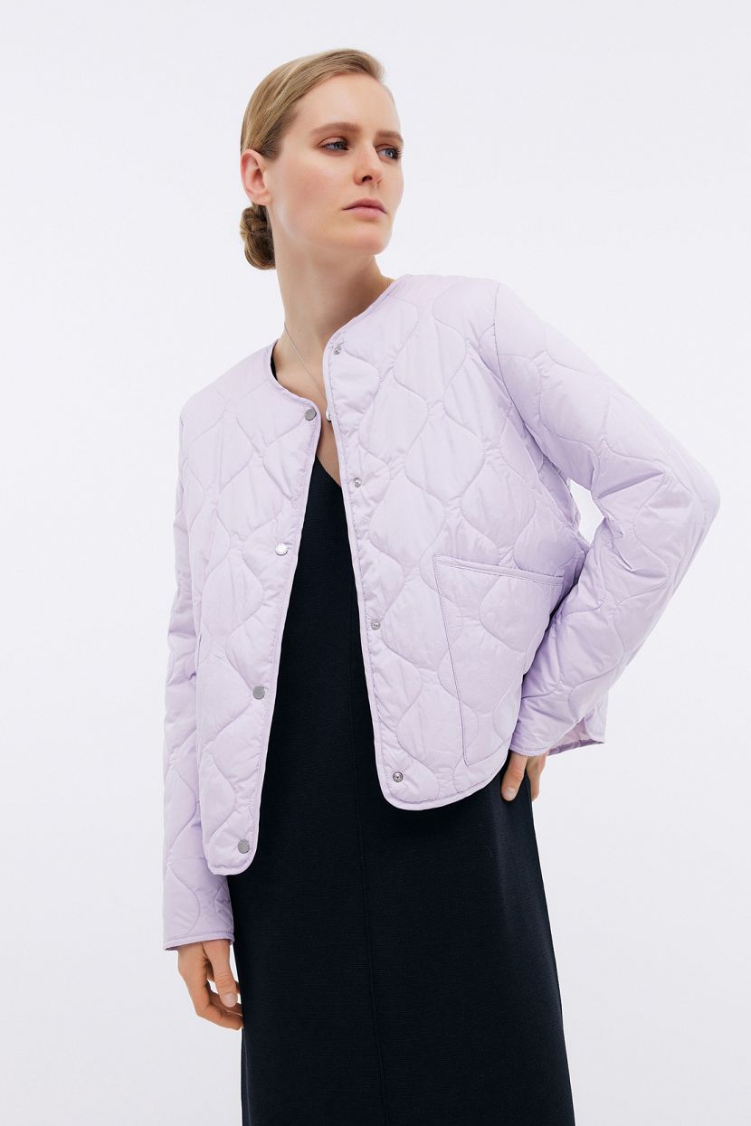 Лёгкая стёганая куртка, XXL, фиолетовый