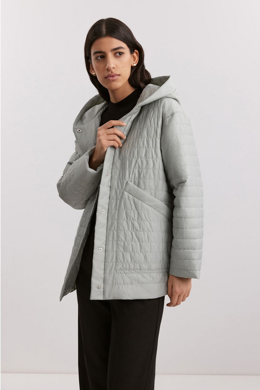 Куртка с капюшоном, L, серый