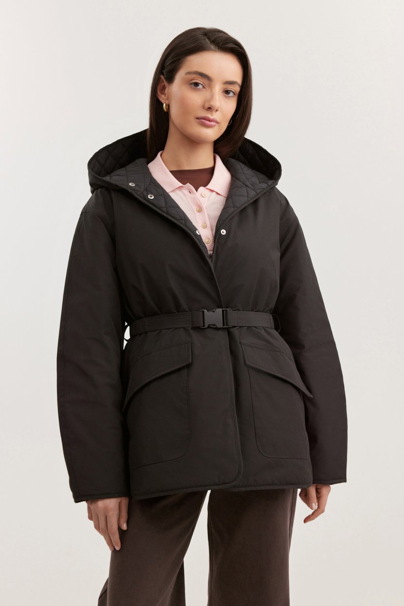 Двусторонняя куртка с капюшоном