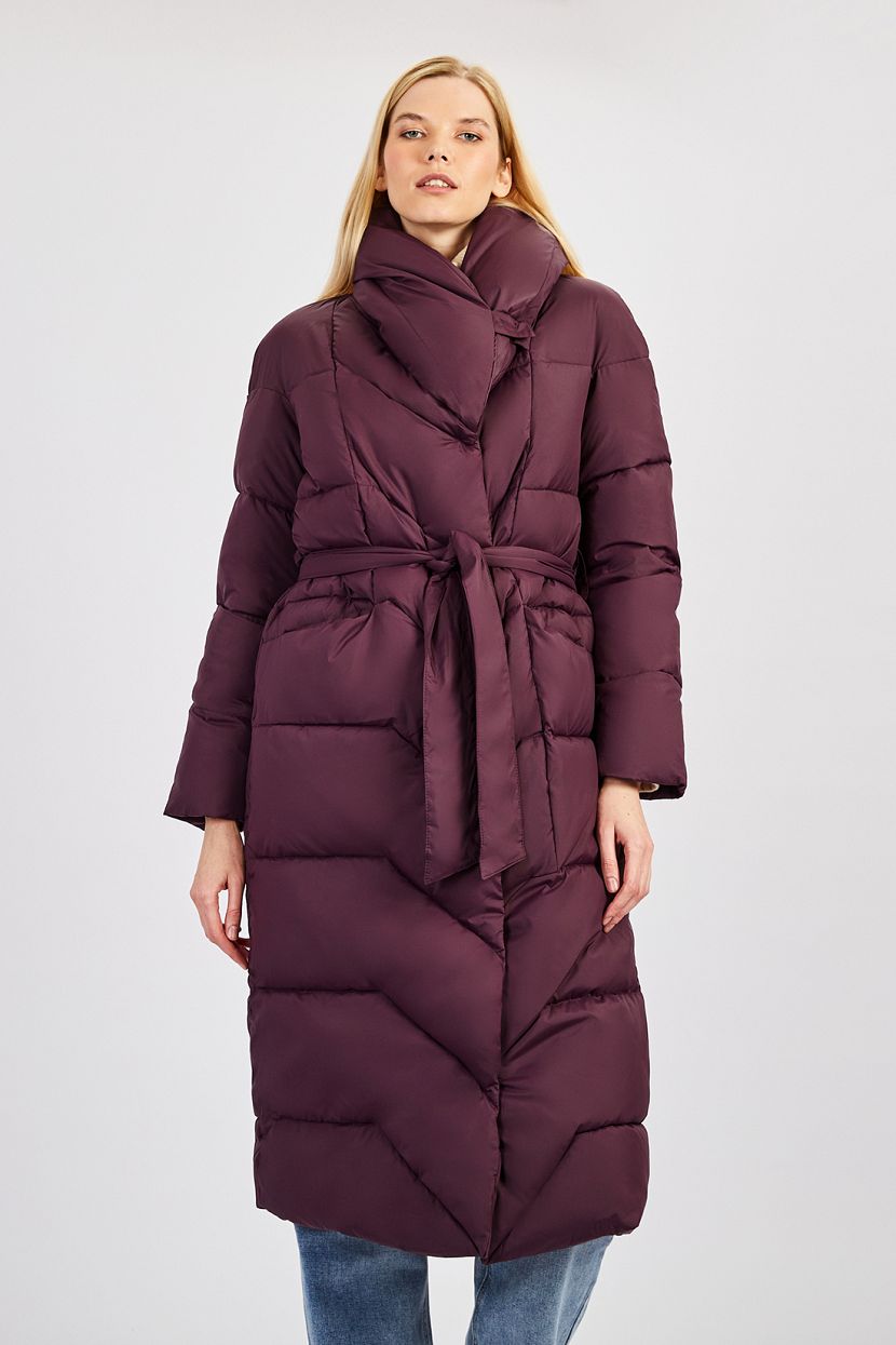Куртка, XS, фиолетовый женский зимний пуховик пальто на белом утином пуху 2023 теплые пальто с перьями длинные пуховики женский пуховик в корейском стиле