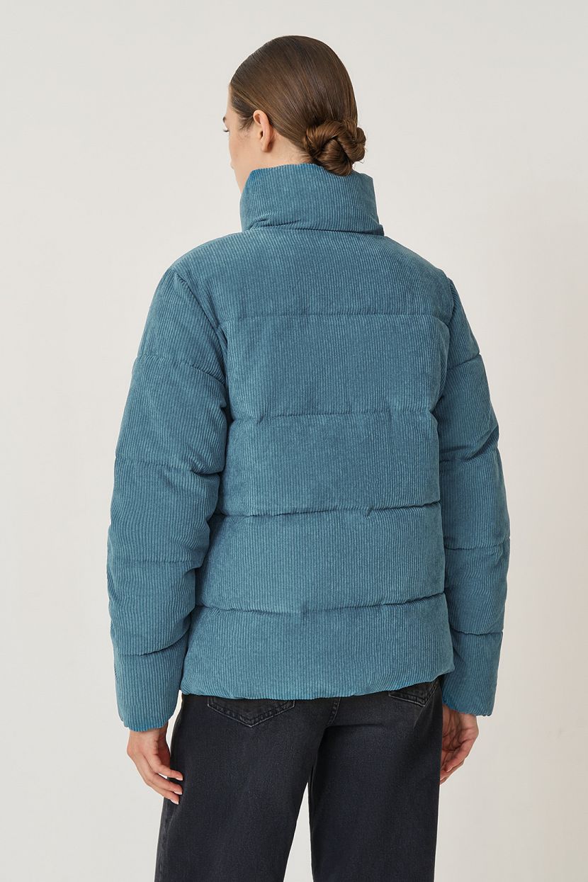 Вельветовая куртка с экопухом (арт. baon B0423529), размер XL, цвет синий Вельветовая куртка с экопухом (арт. baon B0423529) - фото 3