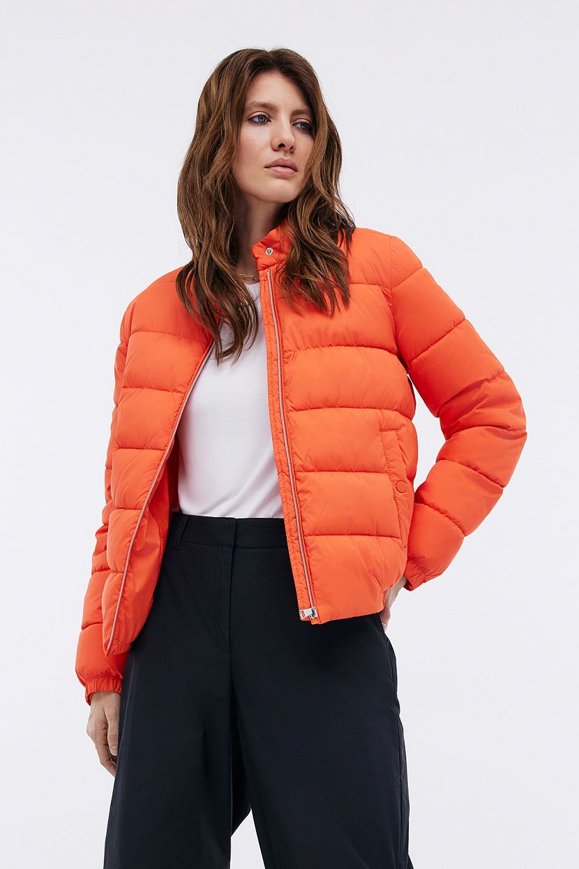 Базовая куртка на молнии, XXS, оранжевый