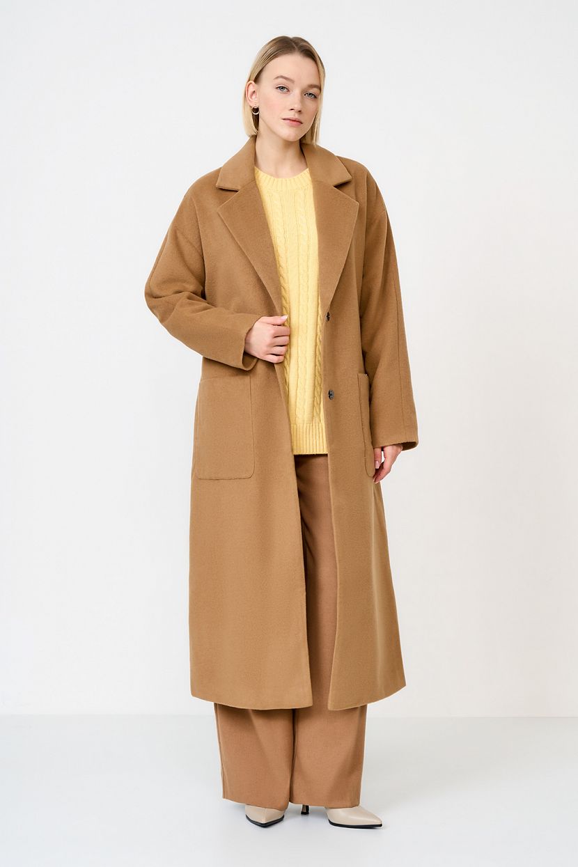 Пальто (арт. baon B0623506), размер XL, цвет бежевый Пальто (арт. baon B0623506) - фото 2