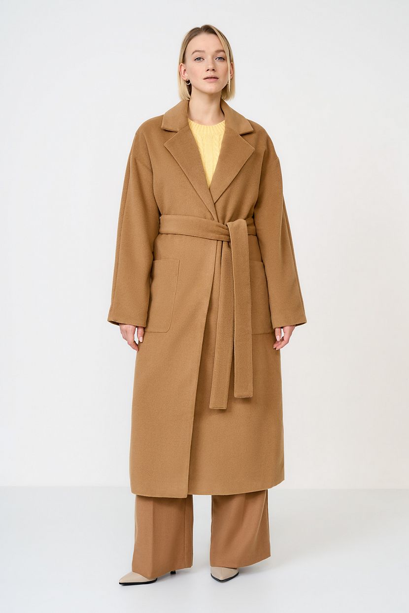 Пальто (арт. baon B0623506), размер XL, цвет бежевый