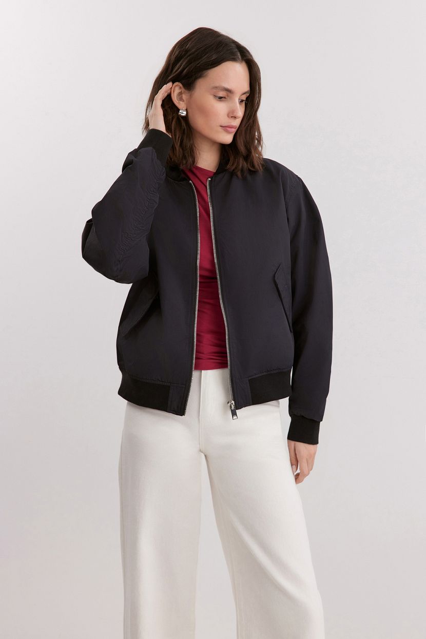 Ветровка-бомбер без капюшона L черный 7499₽