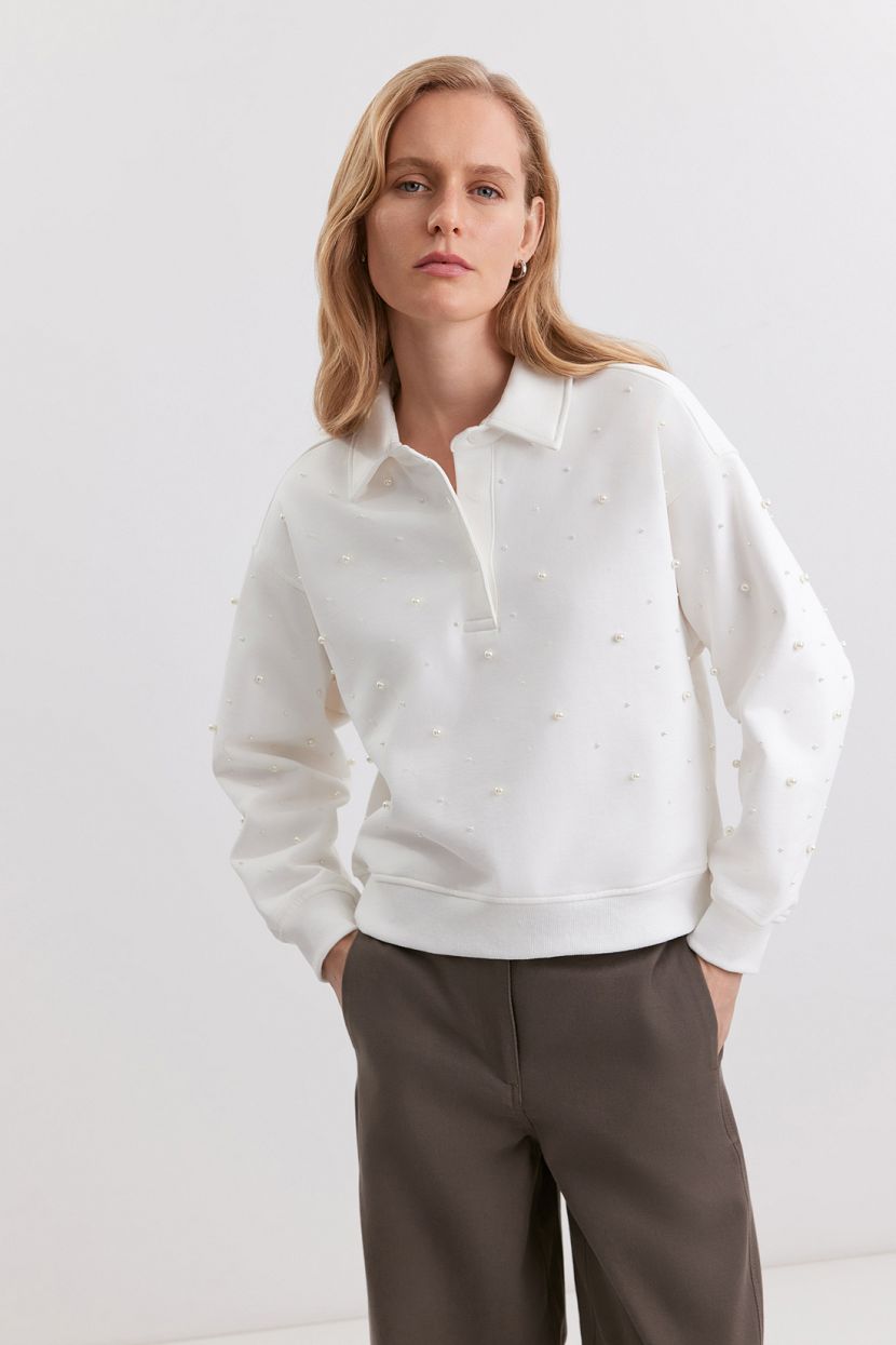 Толстовка из 100 хлопка L белый 3299₽