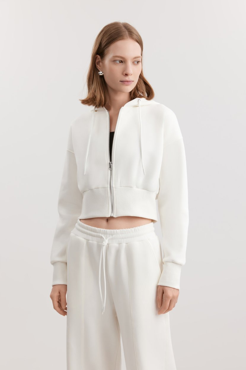 Толстовка из смесового хлопкового полотна L белый 7299₽