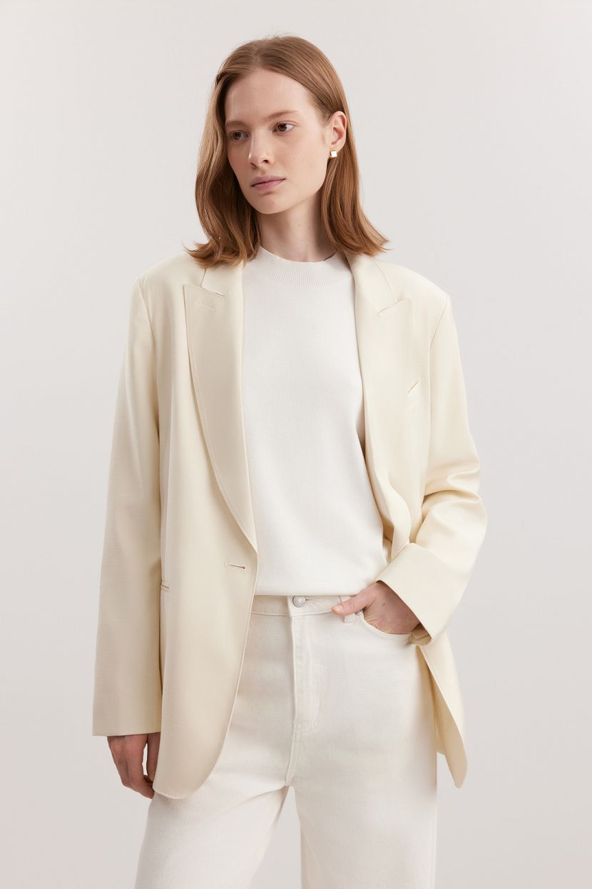 Жакет из вискозы L белый 6203₽