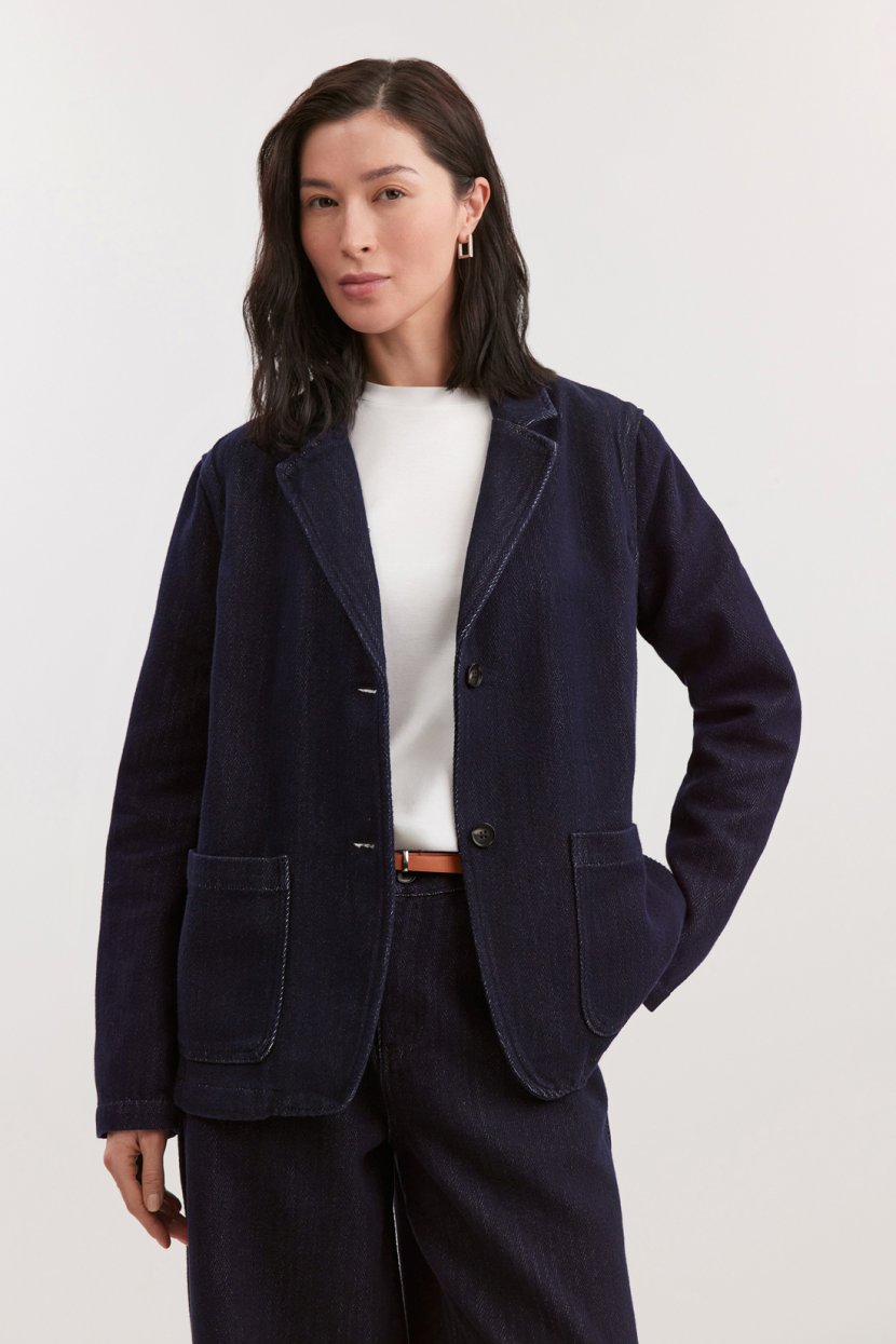 Жакет из хлопкового денима 15399₽